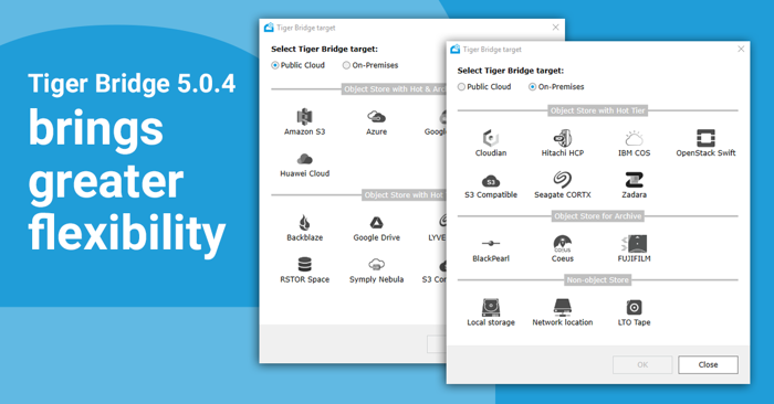 Tiger Bridge 5.0.4 Unveils New Cloud Storage Targets and Enhanced Features