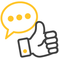 Social Media Grey And Yellow