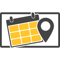 Signage Local Events Grey And Yellow